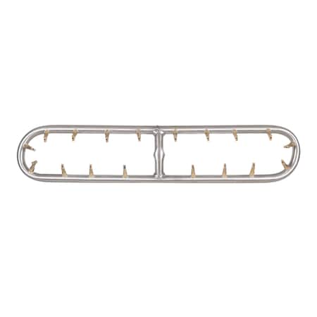 The Outdoor Plus 48 x 6 Stainless Steel Racetrack Bullet Burner OPT-BRTSS486